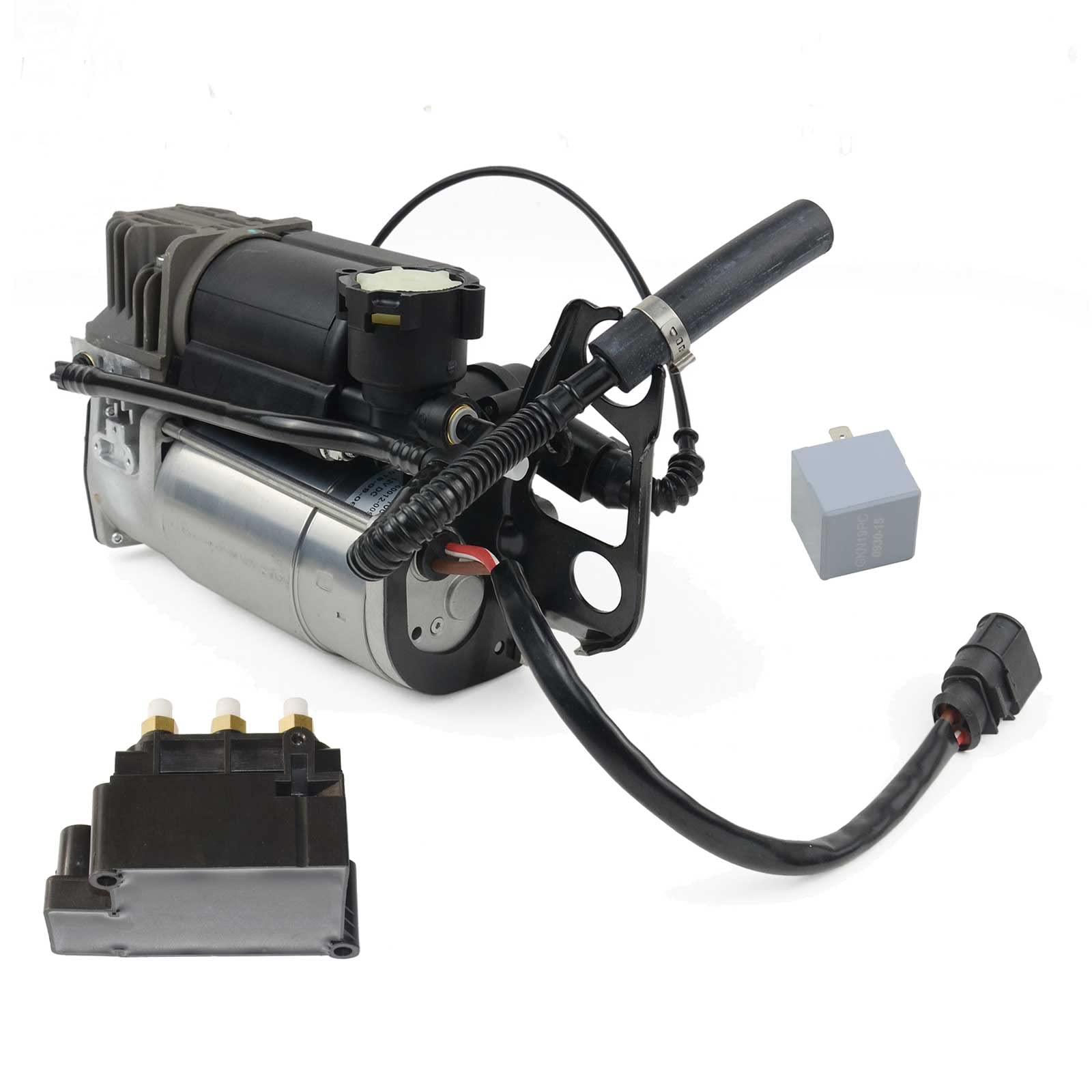 Compresor Suspensión Neumática + Válvula Compatible con Q7 4LB 2006-2015 4L0698007C 4L0698007A