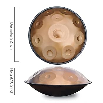 Amazon | ハンドパン Dマイナー 22インチ スチールハンドドラム