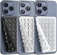 Vista 12 de Soporte de teléfono con succión de silicona de doble cara, accesorio de silicona para iPhone y Android, soporte para teléfono de ducha con espejo
