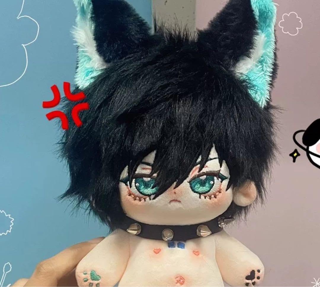 Amazon.co.jp: 20cm大な可愛い着せ替えぬいぐるみ黒髪緑目 : Toys & Games