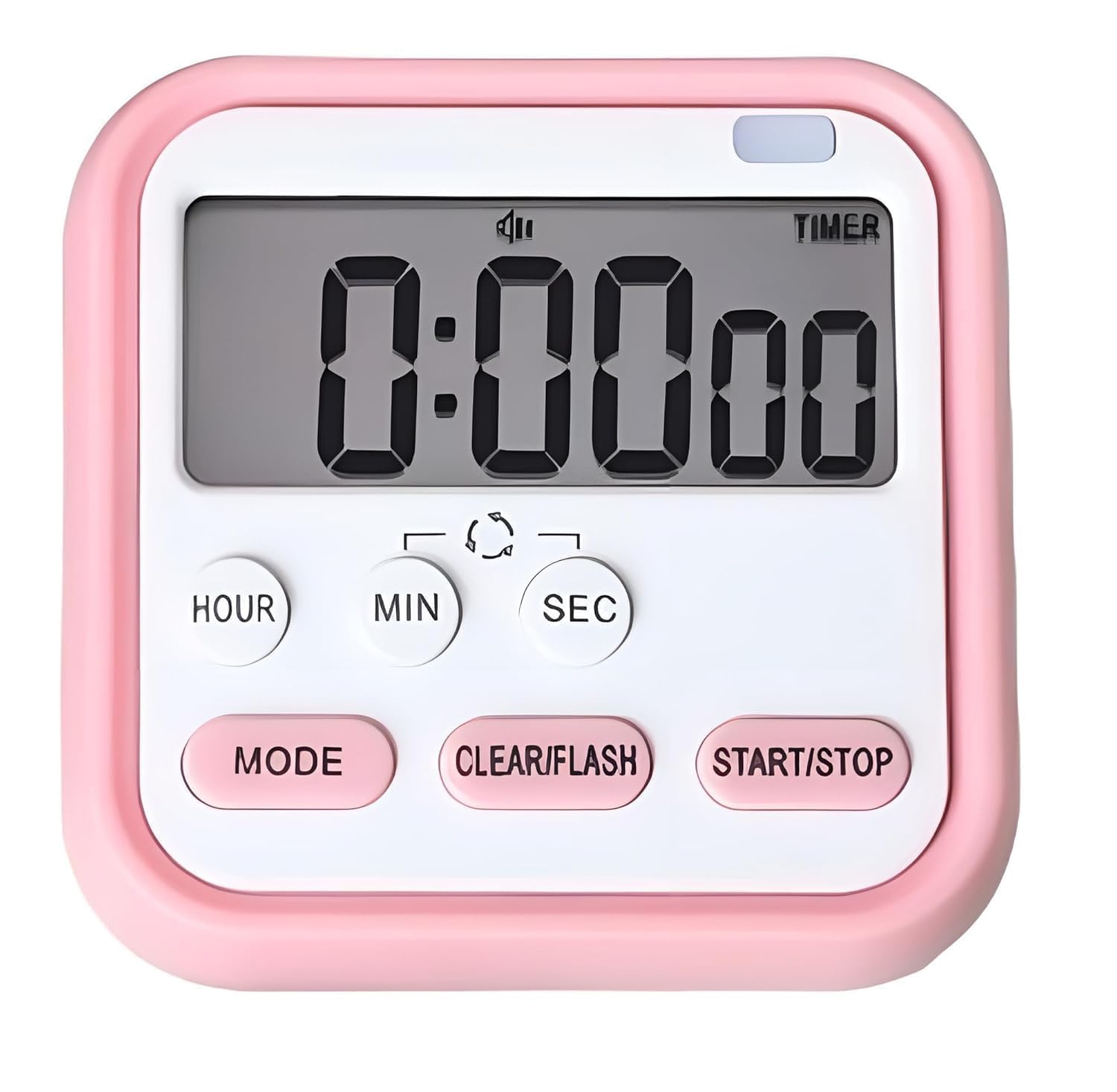 RUCON® Digital Kitchen Timer & Stopwatch, Countdown Large Digits for Cooking, Chef Cooking Timer Clock with Loud Alarm,100% Mechanical Desk Timer Countdown Reminder Magnetic Back (Pink)-picture-21
