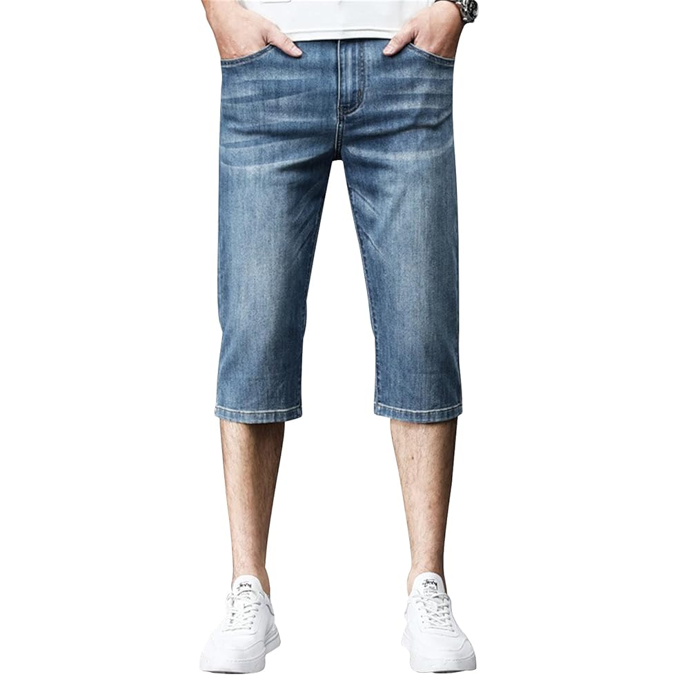 【2plan】Summer ice cooling denim pants short ver. 2PLAN