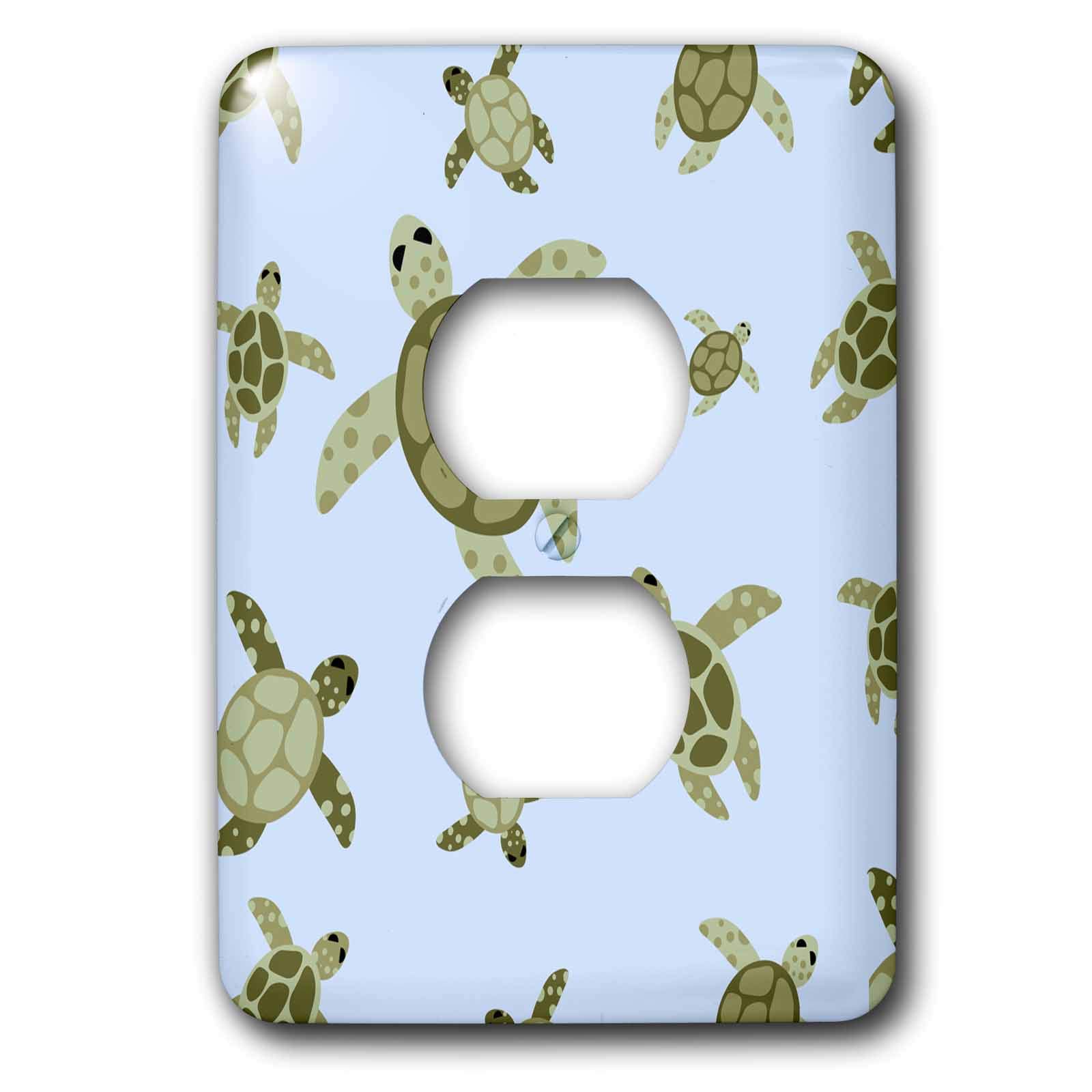 Couverture de sortie tortue de mer double prise murale décorative