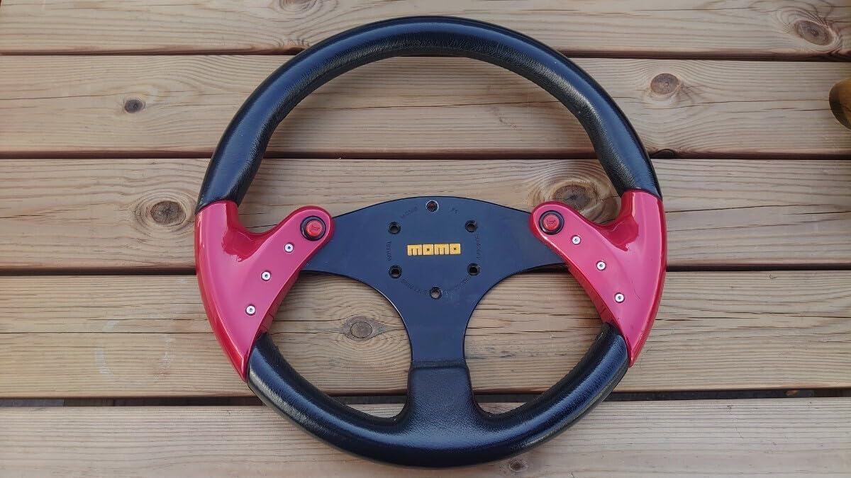 Amazon.co.jp: MOMO F1 concept 35π?ステアリング レッド : 車＆バイク