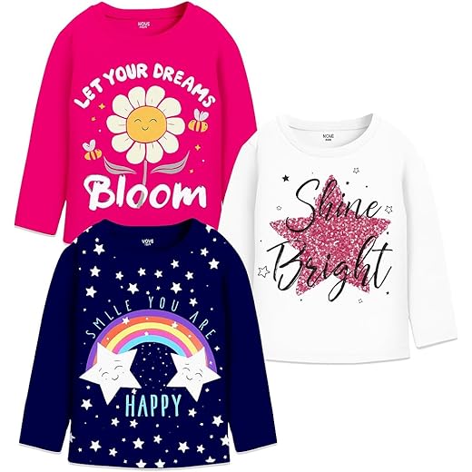 Berry Joy Kids Girls T-Shirt - Pack of 3