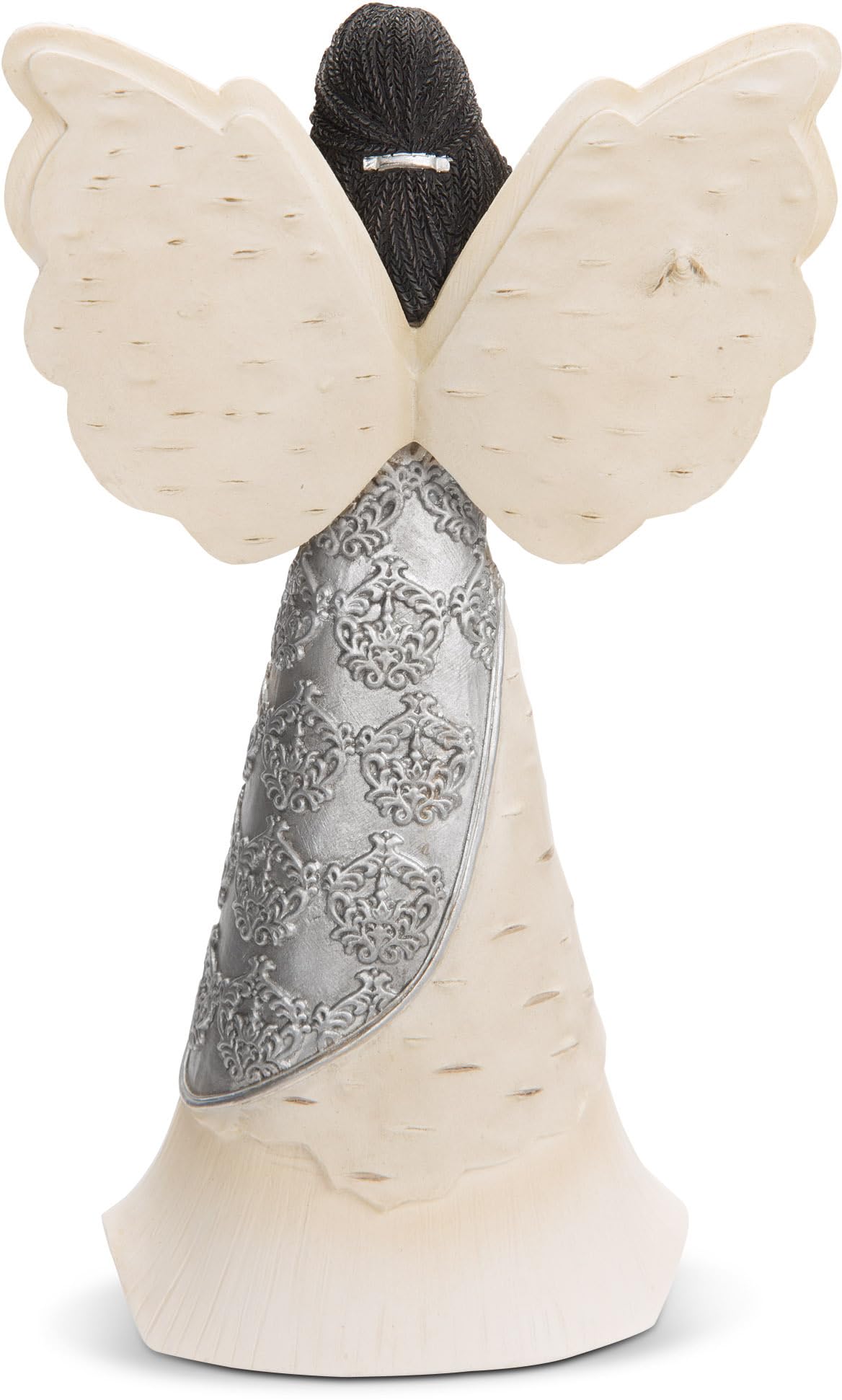 Pavilion - with God - 6.5" EBN Angel with Cross, Beige, Brown, Black, Silver, Purple, Green, White, 6-1/2" - Image 2