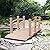 Lifeisbetter 5FT Wooden Garden Bridge, Classic Wooden Arc Footbridge with Safety Railings for Decorative Pond Landscaping, Garden Backyard Decor