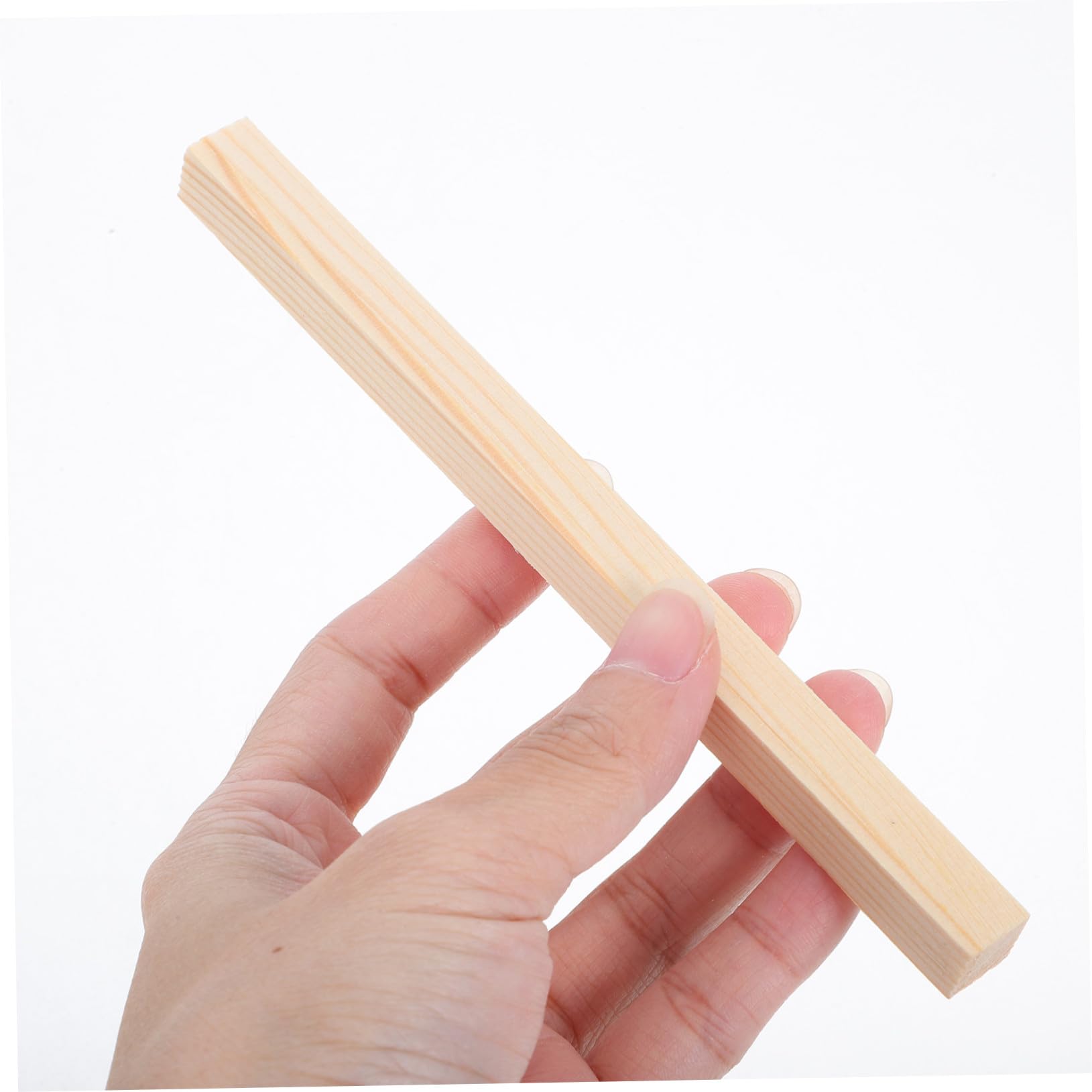 50 Stück Teiliges Quadratische Holzstäbchen Unbehandelte Holzsticks für Basteln DIY projekte Modellbau Foto requisiten Laternen Mini häuser Glatte Oberfläche Vielseitig Verwendbar