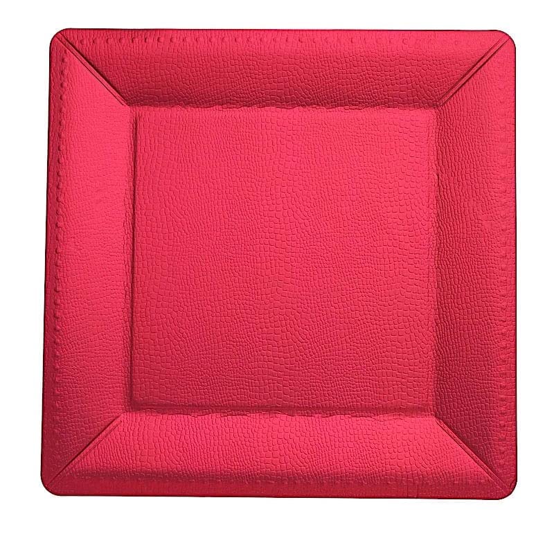 10 platos cuadrados desechables de cartón 13" miniatura 1