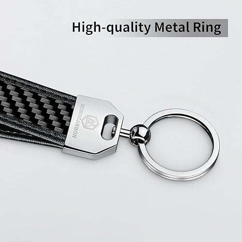 Miniatura 7 de MONOCARBON Real Carbon Fiber Keychain Clip with Ring,Low Profile Luxury Key Carabiner for Men Car Key,Best EDC Keychain Gift for Husband