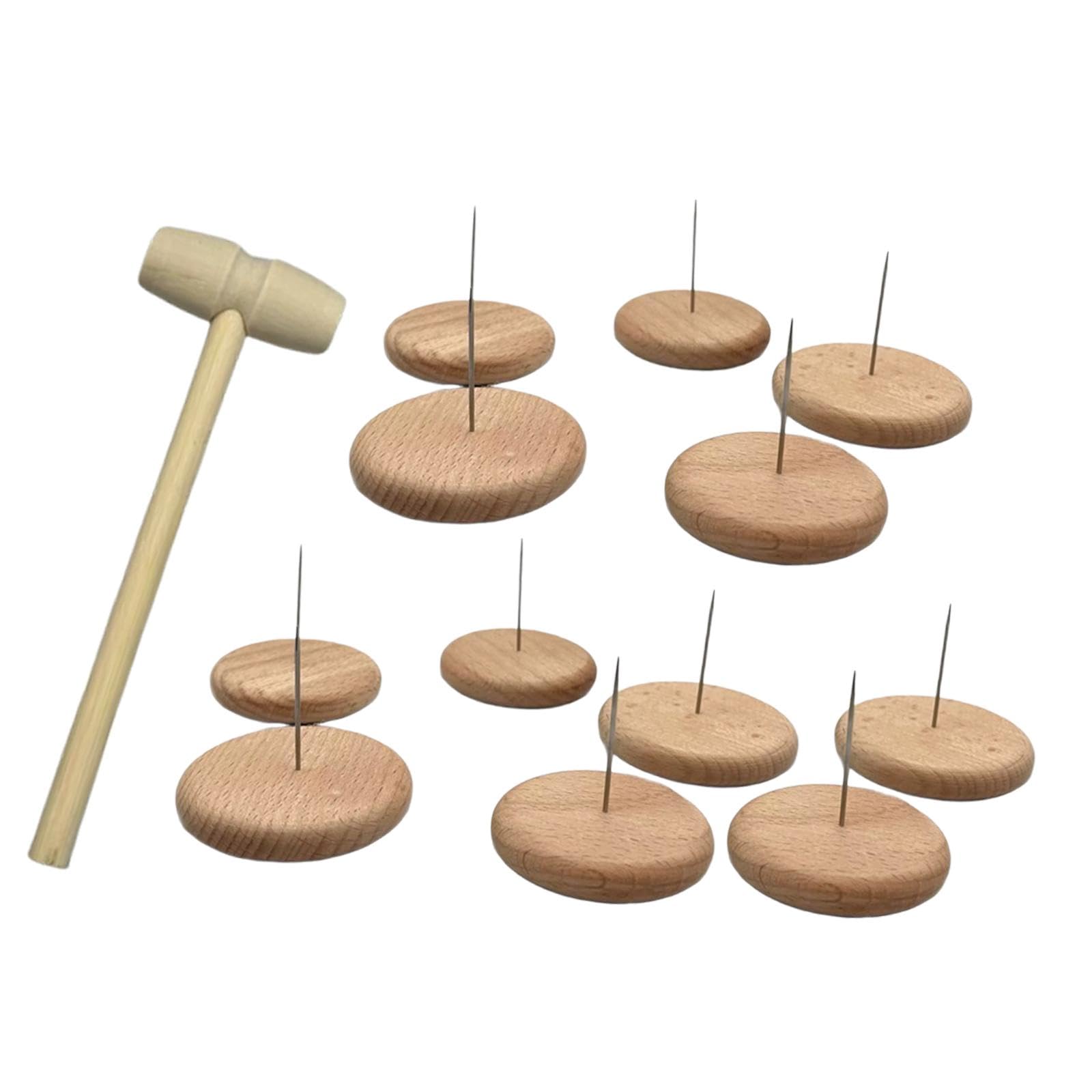 Présentoir pour poupées au crochet en hêtre massif de 5,5 cm