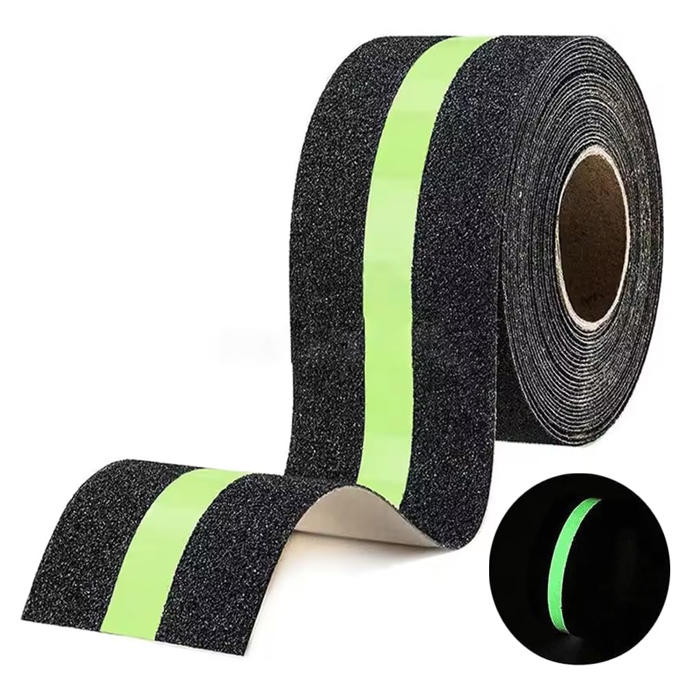 BEMINH Anti-Skid Tape For Stairs Safety Anti Slip tape Black and Glow Tape for Stairs, Floor,and Ramps Heavy Duty Adhesive Non-Slip Tape 5Mx5CM (B0D1GJDYGC) Amazon Price History, Amazon Price Tracker