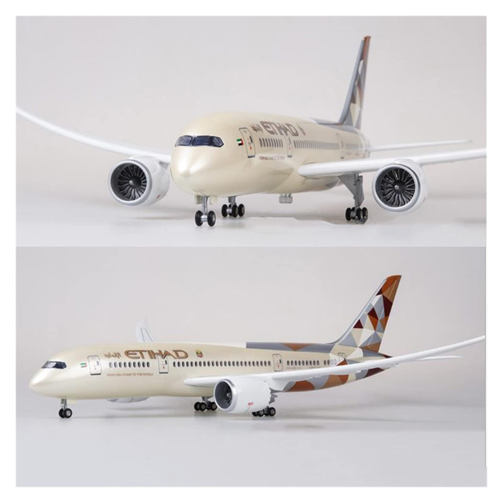 1 130 dla Boeinga B787 prototypowy model samolotu linii lotniczych lekkie koło skala odlew ciśnieniowy żywica prezenty dla dorosłych Hobby zestaw do gry (bez światła)