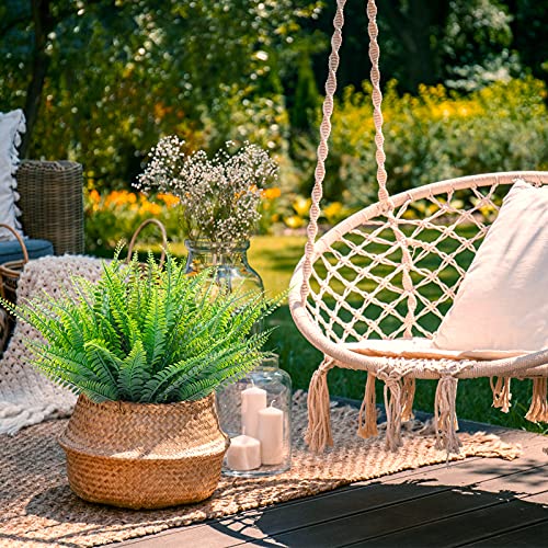 Teldrassil 18 Pcs Artificial Ferns Plants Bushes Fake Boston Fern Shrubs Plastic Plant Greenery For Outdoor Indoor Home Garden Décor #TOP7