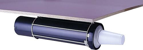 Miniatura 8 de San Jamar Ez Fit - Dispensador de tazas de montaje en superficie para tazas de 6 a 24 onzas con juntas intercambiables para restaurantes, comedores