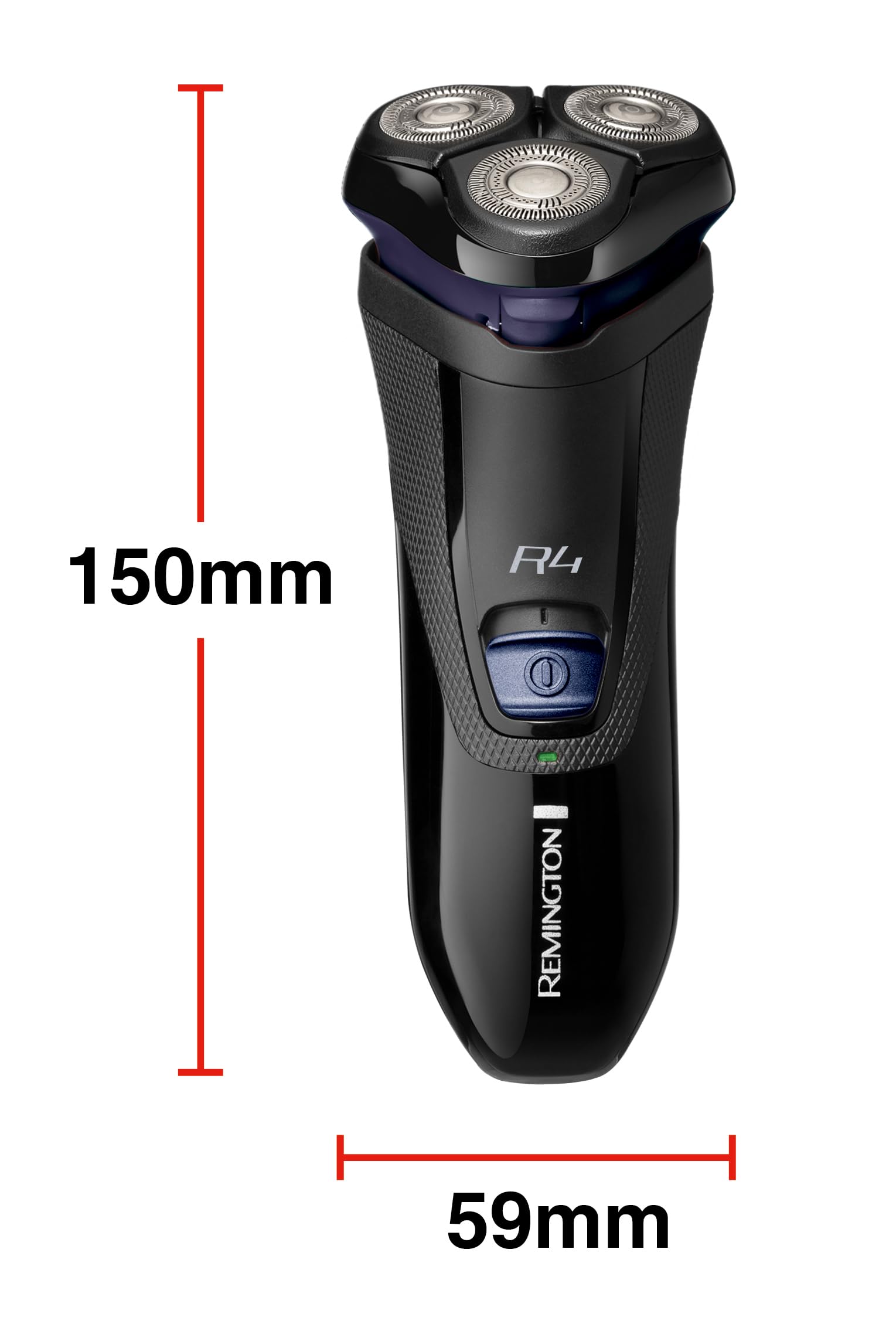 Remington Rasoio Elettrico Barba R4 Style Series Rotary Shaver, Rasoio Elettrico a Testine Rotanti, Lame Flessibioli a Doppia Traccia, Styler per Barba, R4002