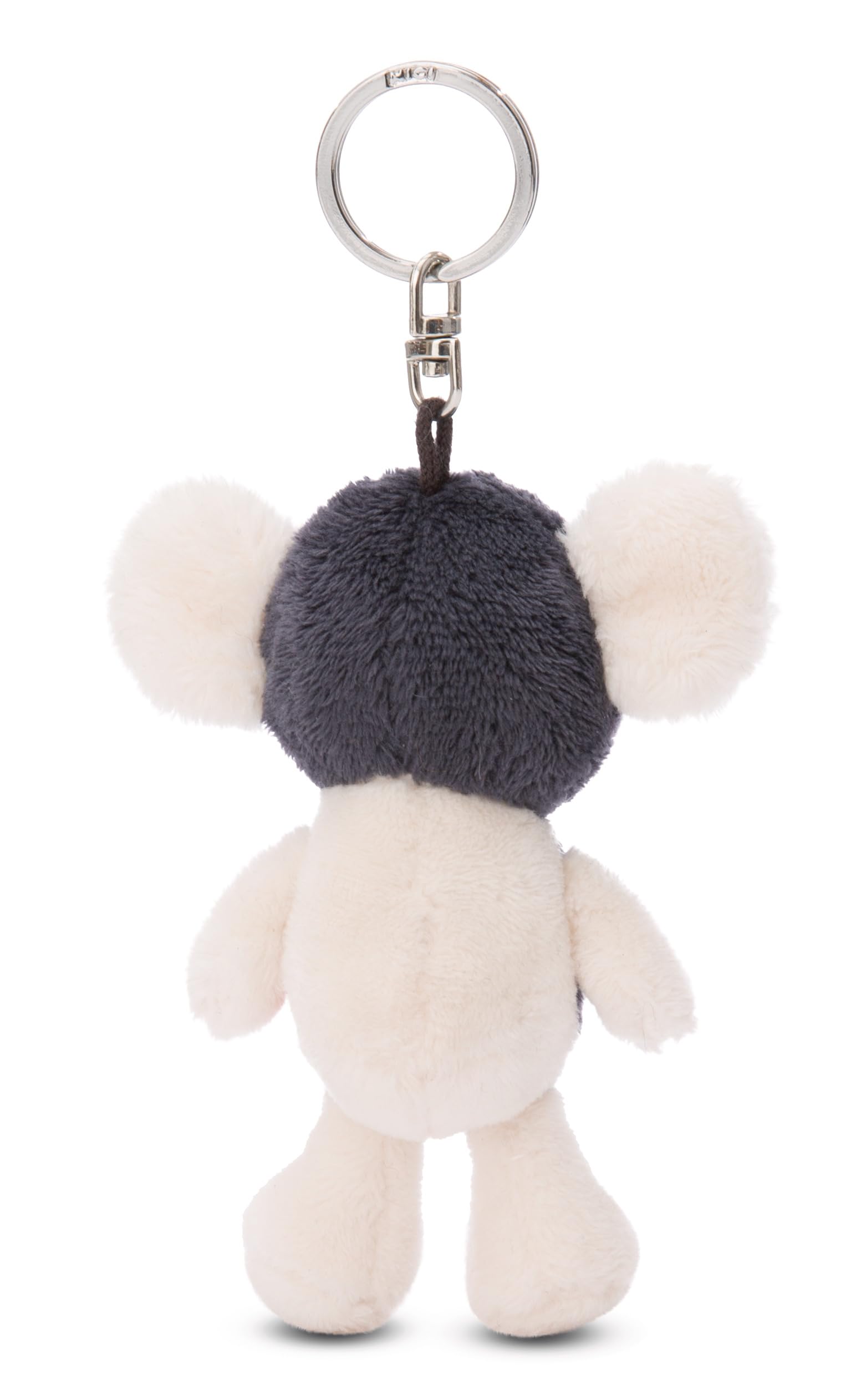 Sleutelhanger Dalmatiër 10 cm wit - Metgezel knuffeldierhanger met sleutelring Sleutelhouder voor sleutelkoord, tas, rugzak en meer