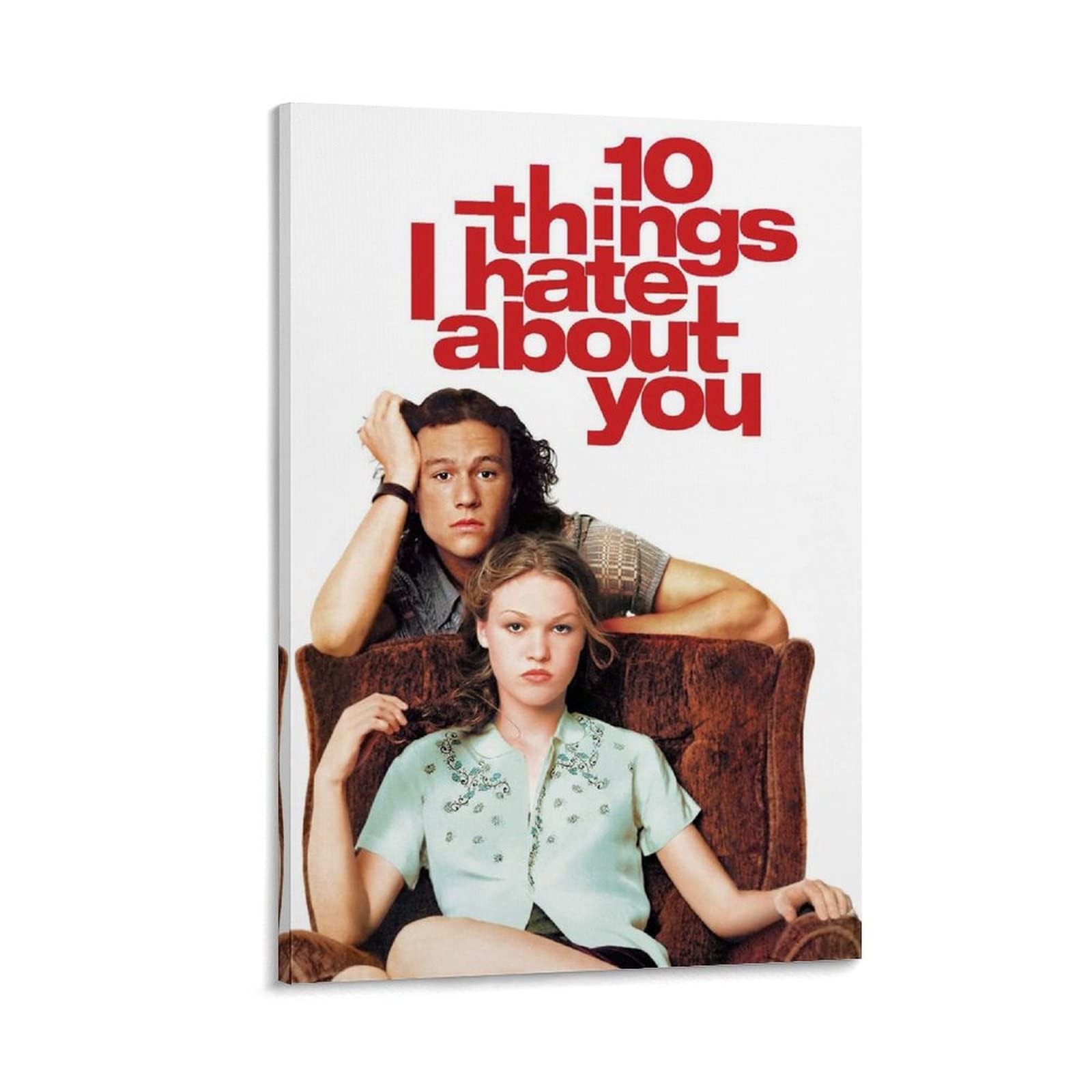 CUQMovie Poster 10 Things I Hate About You Poster Home Decor Wall Decoration Gift Canvas Wall Art Bedroom Painting 08x12inch(20x30cm)