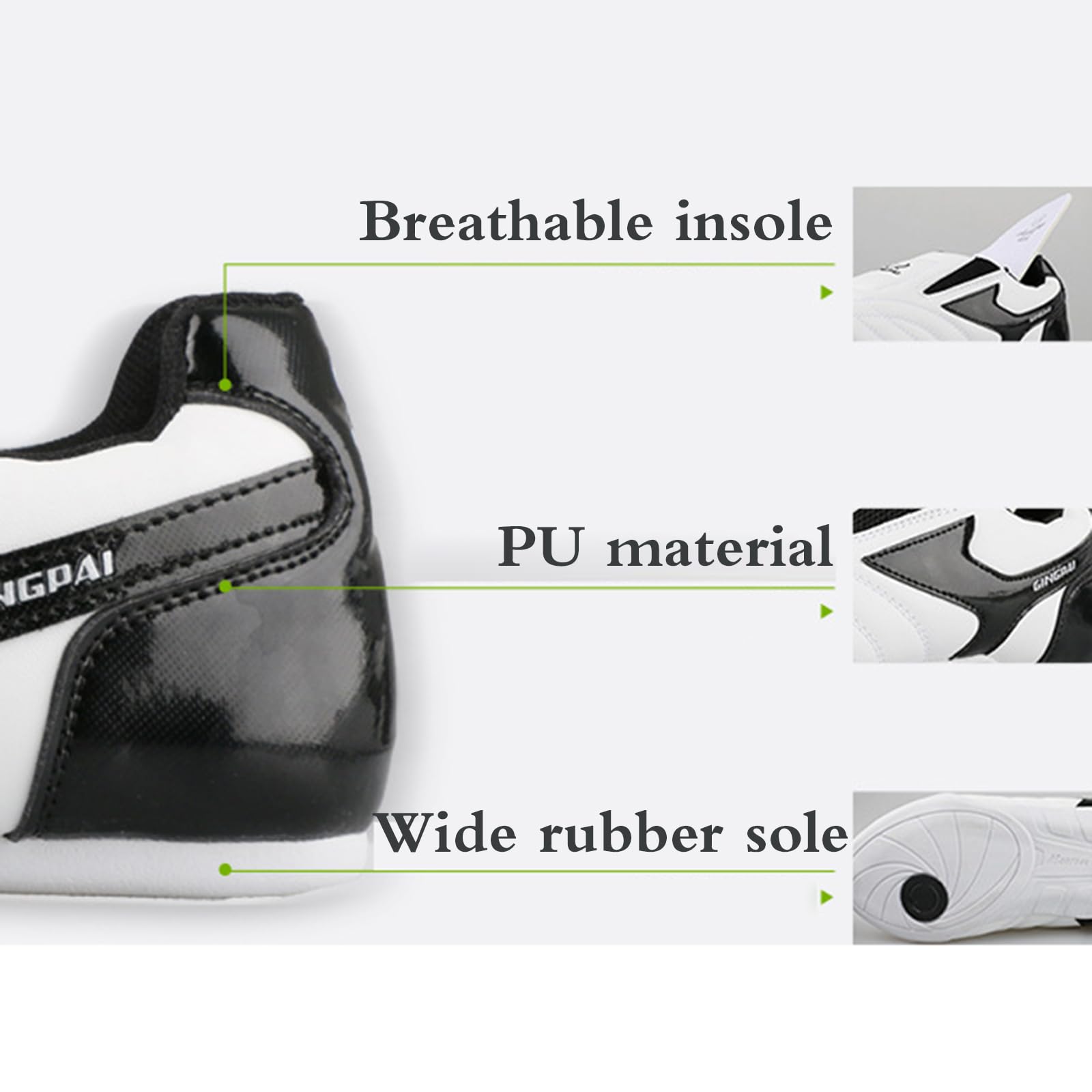 Sneakers per Arti Marziali Traspiranti,Scarpe Taekwondo Traspiranti,Scarpe Kung Fu Taekwondo,Comode,Resistente all'Usura,Adatto per L'Esercizio Mattutino