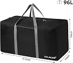 Sac à bandoulière,96L Sac Duffel extra large léger, Sac Duchel imperméable pour hommes femmes, Noir, Noir 96L, imperméable