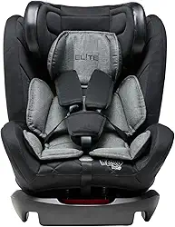 Cadeira de Carro Infantil 0 a 36Kg Elite 4 em 1 Preto e Cinza Ônix - Maxi Baby
