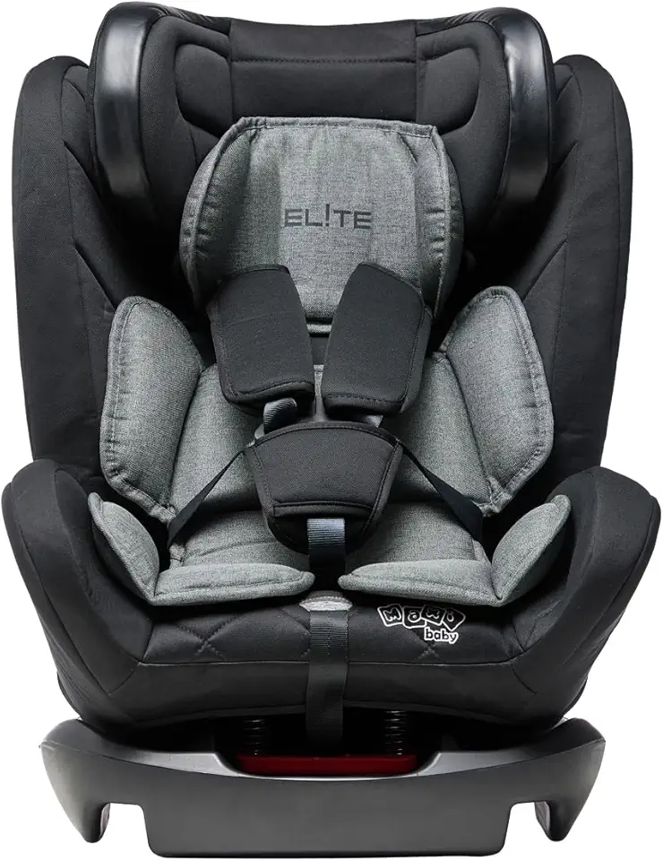 Cadeira de Carro Infantil 0 a 36Kg Elite 4 em 1 Preto e Cinza Ônix - Maxi Baby