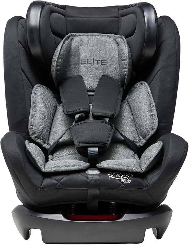 Cadeira de Carro Infantil 0 a 36Kg Elite 4 em 1 Preto e Cinza Ônix - Maxi Baby