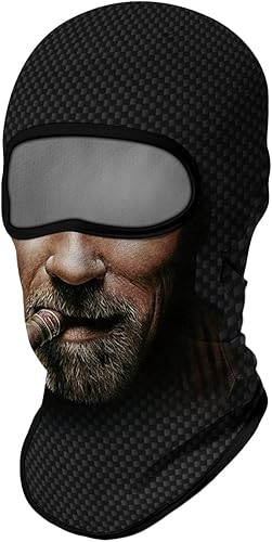 Miniatura 4 de Pasamontañas 3D, máscara de esquí para motocicleta, máscara de cara completa al aire libre, capucha táctica para la cabeza, máscara de fantasmas y