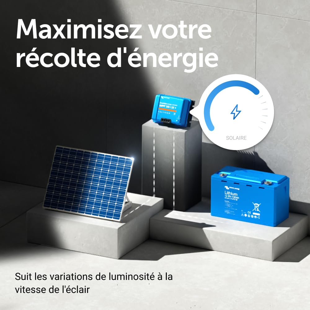 Victron Energy SmartSolar MPPT 150V 35 amp 12/24/36/48-Volt Contrôleur de Charge Solaire (Bluetooth)