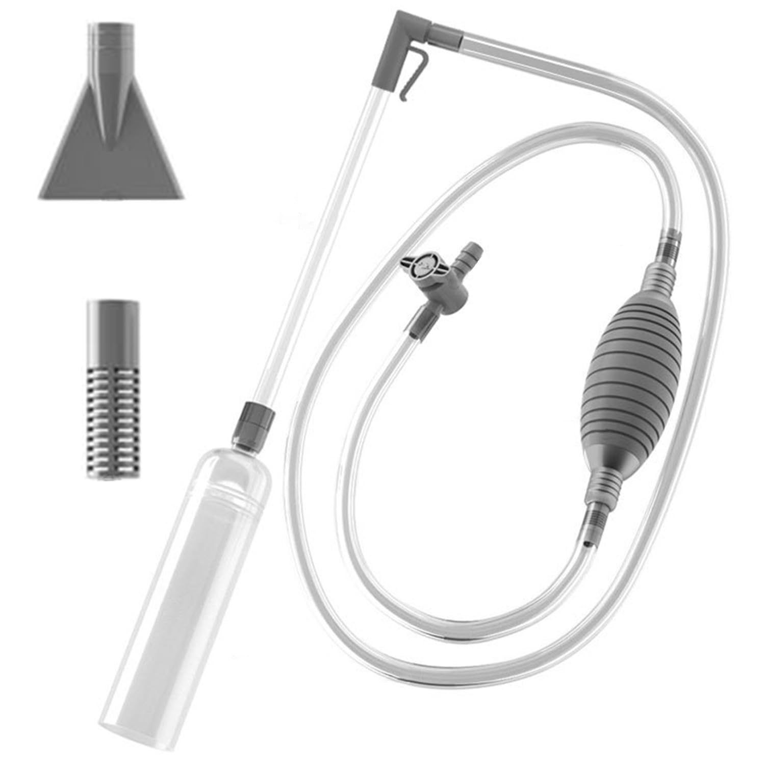 Gasinite Limpiador Manual Acuarios, Filtro Limpieza Acuarios, Cambio Agua Acuario, Aspirador Sifón Acuario, Juego Limpiador Grava Acuarios, Adecuado para Diferentes Tipos y Tamaños de Acuarios
