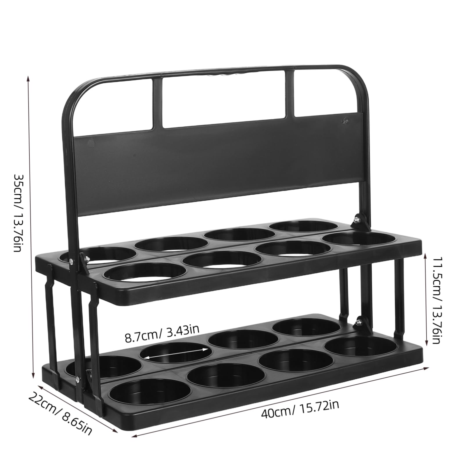 Cabilock Foldable Cup Beverage Holder with Handle for Bars and Sports Teams Lightweight Plastic Drink Carrier for Beer Bottles and Water Bottles Easy Storage for Outdoor Events