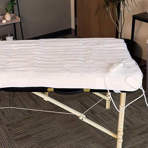 Miniatura 7 de BodyMed Calentador de mesa de masaje, 73 x 33.5 pulgadas, almohadilla térmica de mesa de masaje completa, calentador de mesa eléctrico certificado