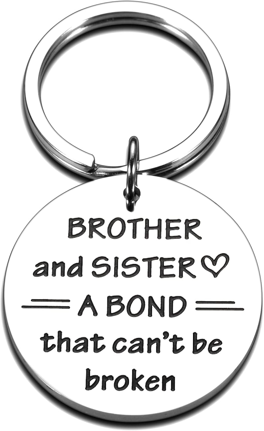 Sister Gift Keychain - Engraved Birthday Christmas Present From Sibling - View #10