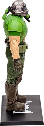 Miniatura 7 de McFarlane Toys - Doom Slayer Classic Glow in the Dark Edition, figura de acción de 7 pulgadas, etiqueta dorada, exclusiva de Tienda