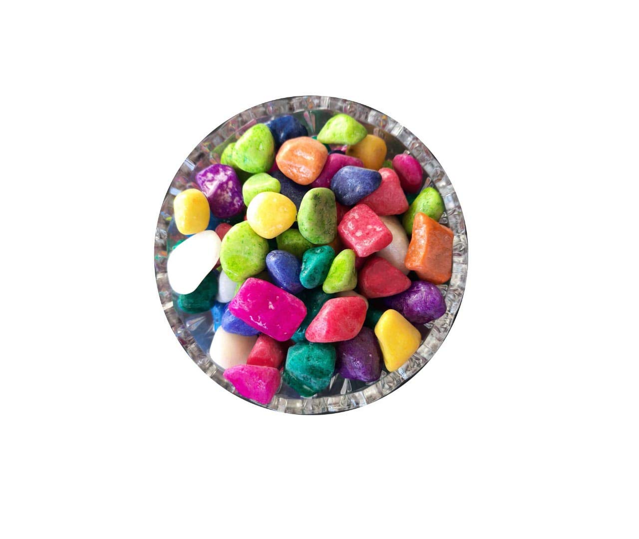 UK CRAFTECH 2Kg Multi Coloured Stone Marble Pebbles for Home Garden Aquarium Outdoor Decoration (Multi Colour- 2 Kg)