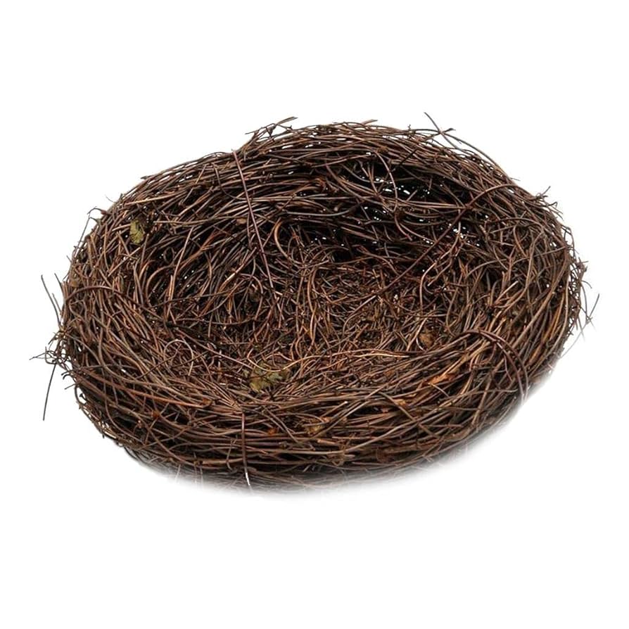 Amazon.co.jp: rockible 手作りのつる鳥の巣の家ホームクラフト