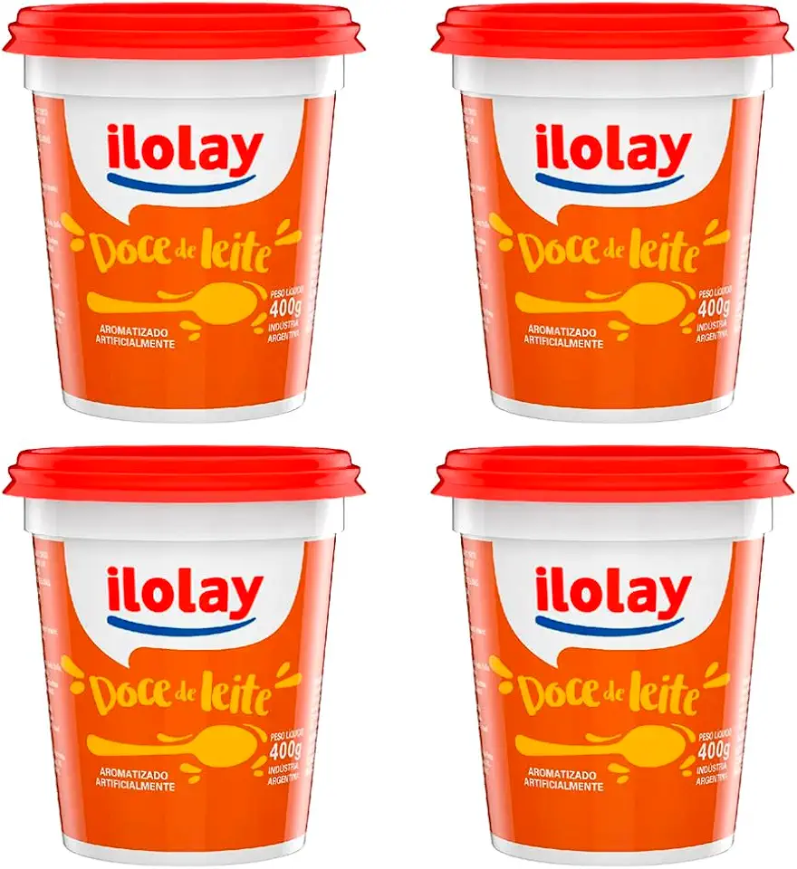 4 Pote De Doce De Leite Argentino Ilolay 400g Original