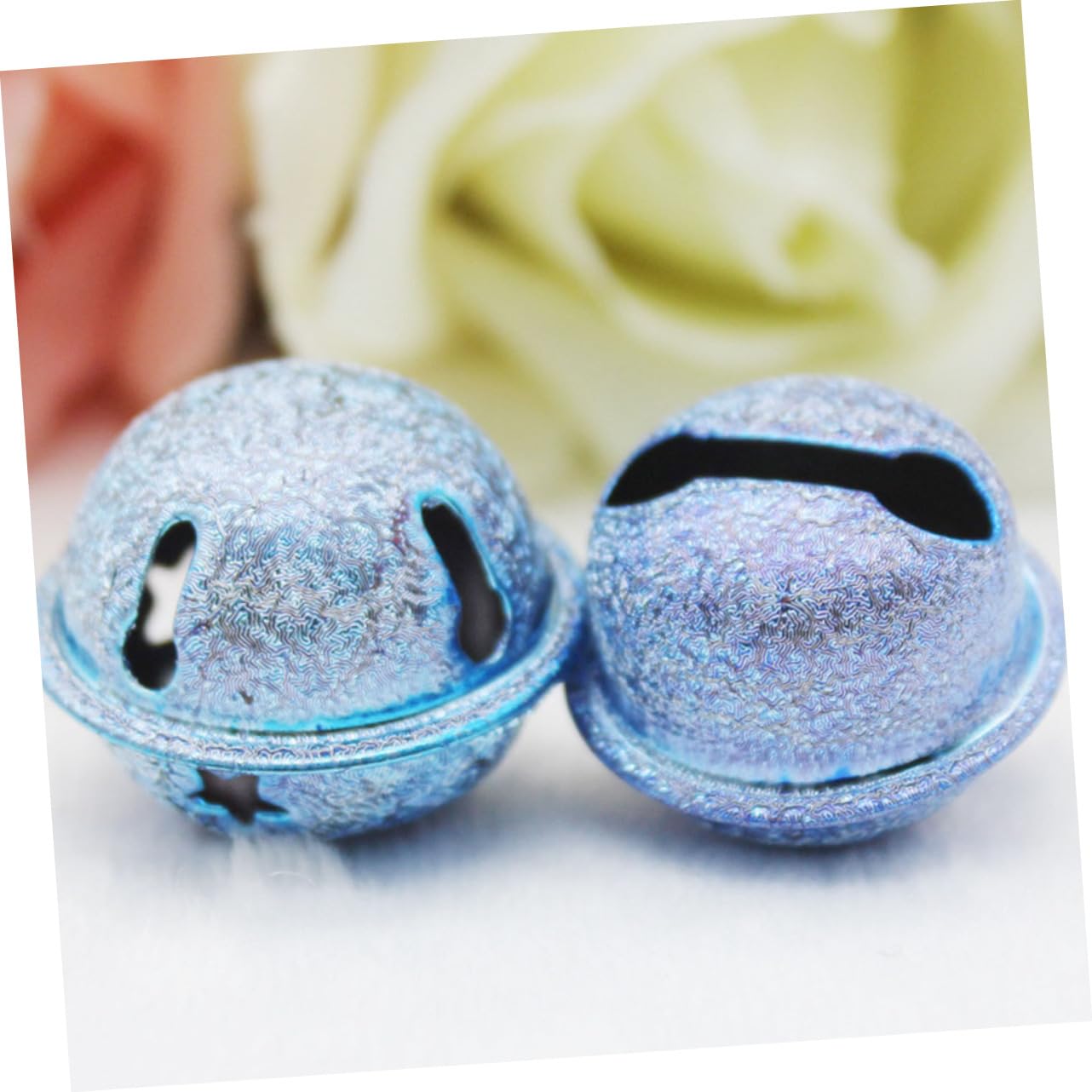 FONDOTIN Pet Collar Bells 10pcs Assorted Cat Dog Bells Material Adorable Design Easy to Fit on Collar Random Color