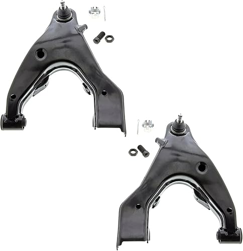 Miniatura 90 de Detroit Axle - Brazos de control delanteros para Nissan Pathfinder Frontier Xterra, 2 brazos de control superiores con rótulas, conjunto de par