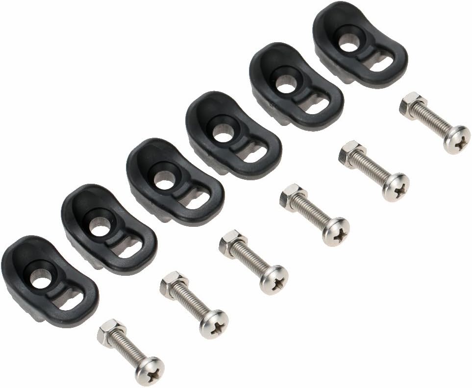 6pcs Kayak Eets Kit Fed on for Securing Deck Line Deck Fitting Kayak Accories