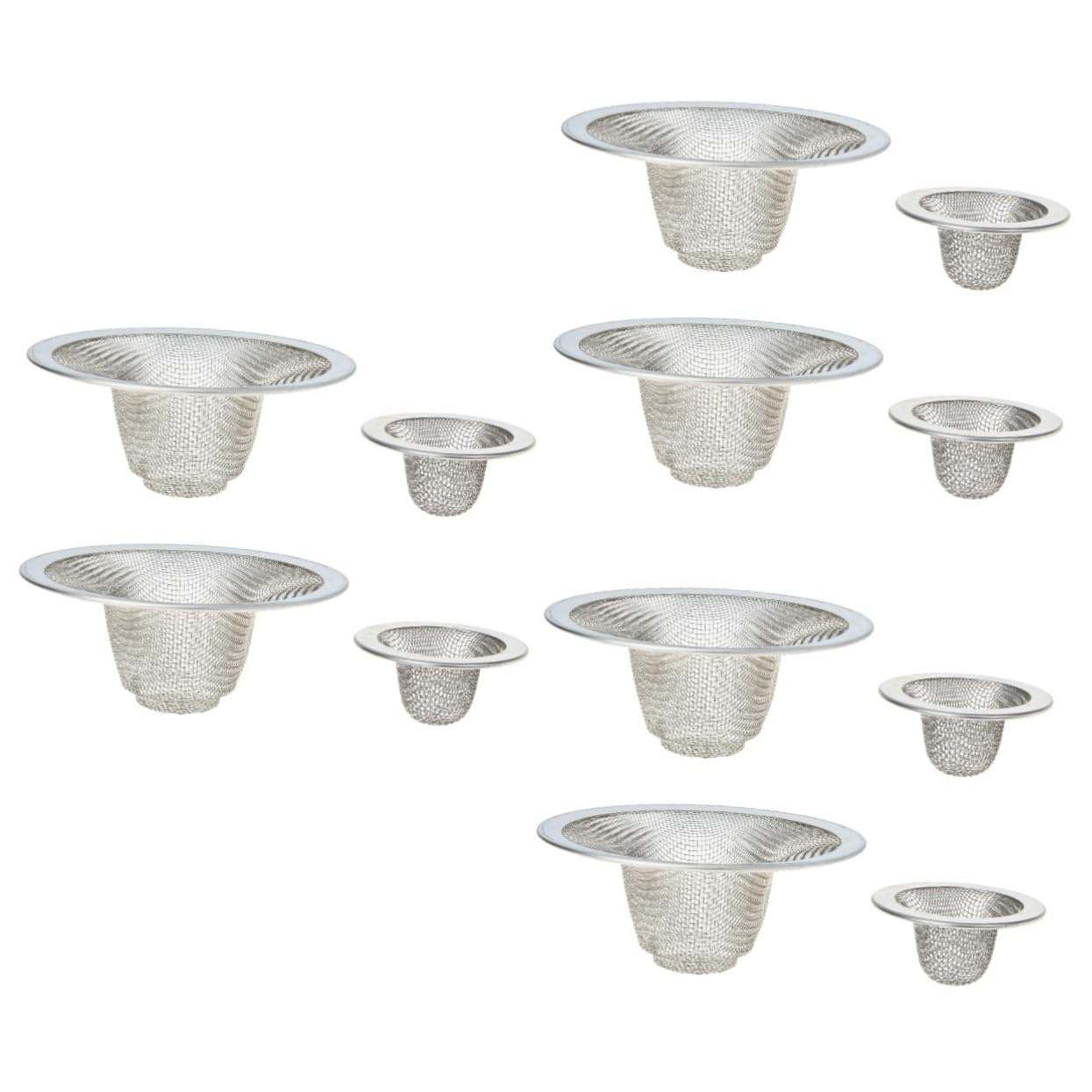 NUOBESTY 3 Sätze Haarsieb Für Badewanne Multifunktionaler Abflussfilter Rostfreiem Stahl Teiliges Langlebig Und Einfach Zu Reinigen Verhindert Verstopfungen Und Hält Haare 4 Stück * 3
