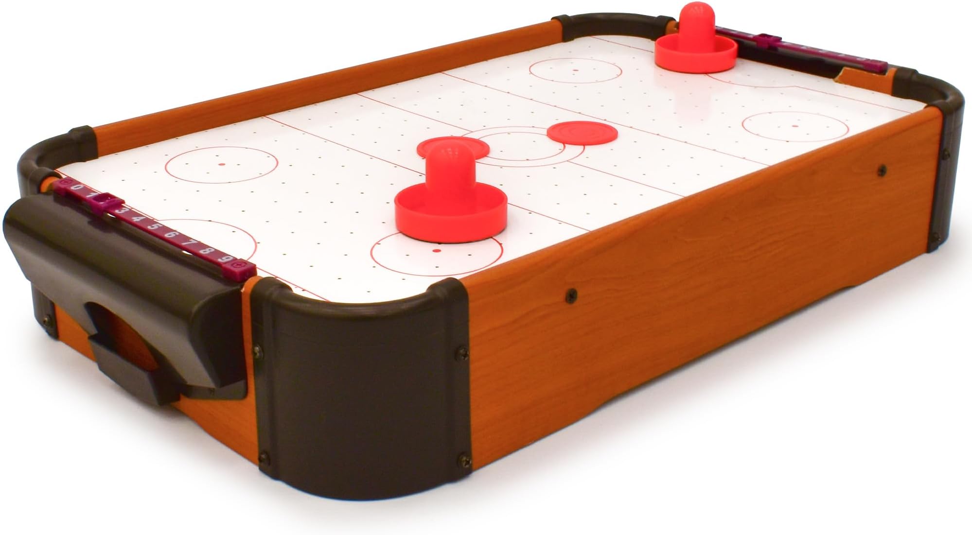 M.Y 55 x 31cm Table Top Air Hockey - Compact, Portable Game for Kids & Adults, Fun Indoor Tabletop Entertainment