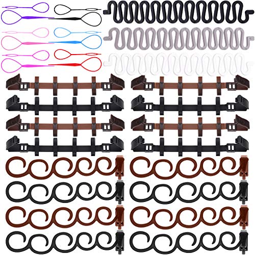 31 Pieces Twist Plait Hair Braiding Kit French Centipede Braiders Ponytail Braiding Tool and Topsy Hair Braid for Women Girls