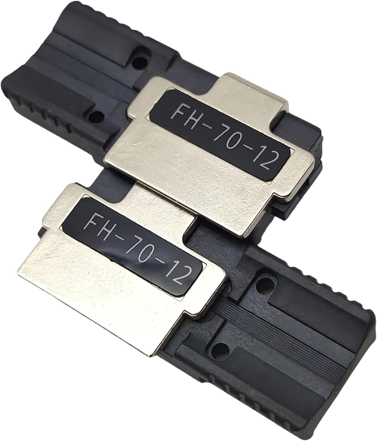 (2Pcs/set) FH-70-12 12Core Fiber Holder Sheath Clamps Fixlure Chucking Jigs for Fujikura FSM-90R FSM-88R FSM-70R FSM-70R+ Ribbon Fusion Splicer