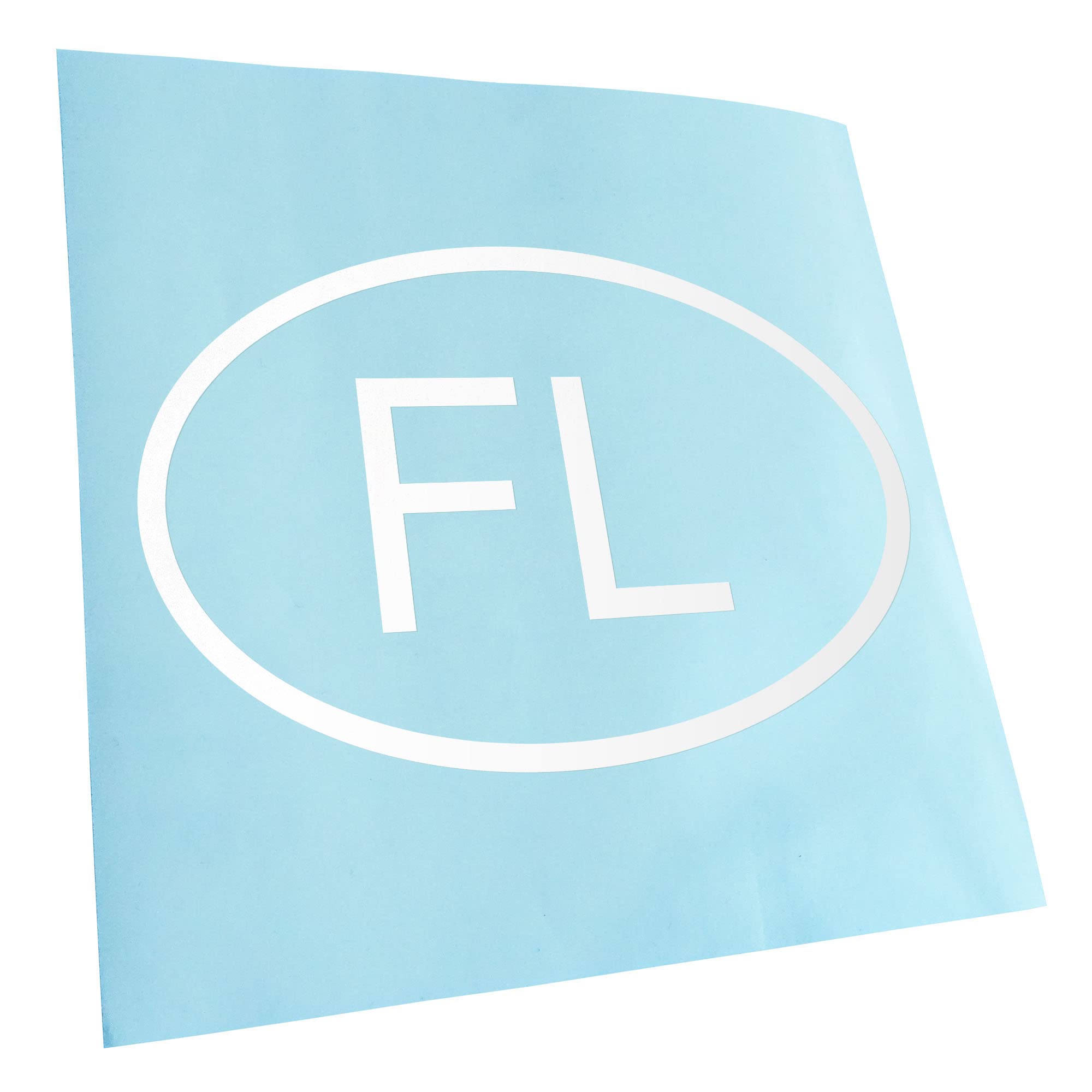 Kiwistar - Car Sticker - White - 50 x 33 cm Liechtenstein FL Sticker for Car, Laptop, Bicycle, Truck, Motorcycle Multi-Coloured JDM Decal Racing