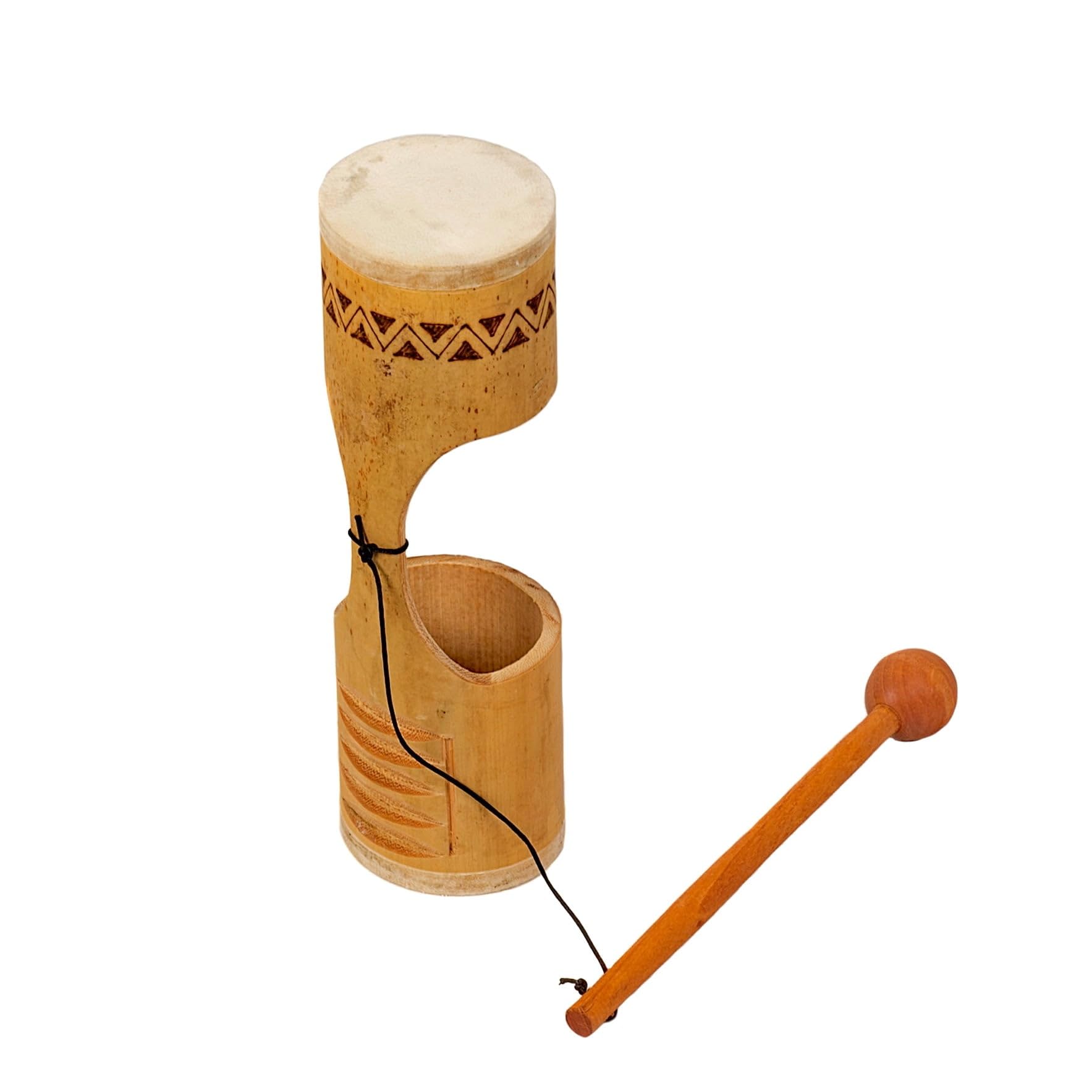Jati Guiro Shaker en bois 3 en 1 Instrument