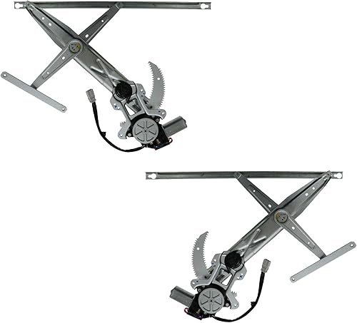 Miniatura 176 de TRQ Juego de regulador de ventana eléctrica delantera y motor compatible con Ford Ranger 1993-2011 1994-2009 Mazda B2300 1998-2001 B2500 1994-2007