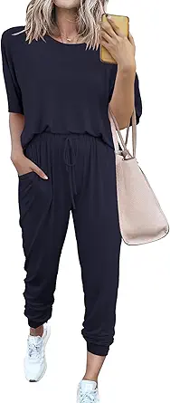 PRETTYGARDEN Women's Two Piece Sets 2025 Summer Spring Jogger Pants Travel Vacation Lounge Outfits Airplane Matching Clothes