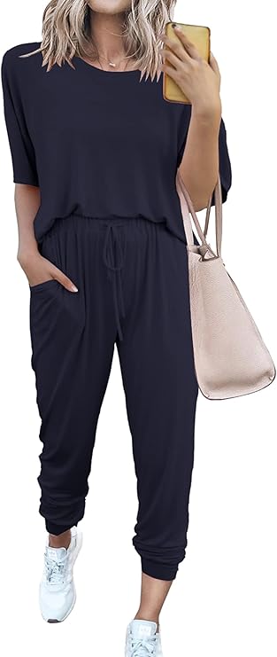 PRETTYGARDEN Women's Two Piece Sets 2025 Summer Spring Jogger Pants Travel Vacation Lounge Outfits Airplane Matching Clothes