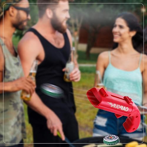 Miniatura 5 de Abrebotellas, divertido lanzador de botellas para juegos creativos, fiestas familiares, bar, barbacoa al aire libre, plástico (gris)